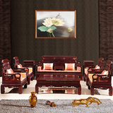红木家具沙发非洲酸枝木六合同春沙发古典中式实木沙发客厅组合