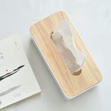 述物 欧式高档纸巾盒创意餐巾纸抽盒 客厅车用抽纸盒 木制盖子