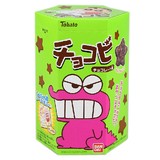 日本进口零食 桃哈多tohato 蜡笔小新鳄鱼粟米星巧克力草莓味饼干