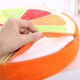 包邮创意卡通3D圆形龙猫水果坐垫记忆海绵靠垫可拆洗毛绒玩具抱枕