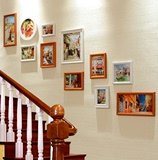 楼梯专用相框墙欧式走廊照片墙相框挂墙11框背景墙挂饰品画框组合
