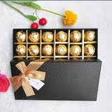 包邮进口费列罗榛仁巧克力18粒DIY礼盒装情人节生日礼物零食糖果