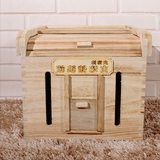 桐木储物箱米面桶半自动储米器密封米缸实木质防虫储米箱橱柜