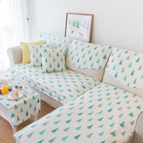棉麻春夏季沙发垫四季布艺防滑通用组合沙发巾沙发套 双面图案