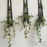 仿真吊兰黑竹排墙壁装饰花假花藤条藤蔓壁挂植物墙壁艺术造型花艺