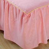 纯色床罩单件简约韩式公主1.5 1.8 2.0m米床裙三件套席梦思保护套