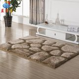 加密3D弹力丝地毯现代简约客厅茶几地毯卧室满铺地毯床边毯可定制