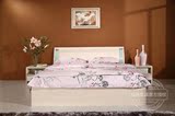板式家具木床 双人床单人床特价 1.5米 1.8米高箱床+床垫