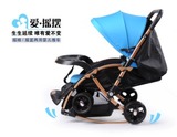 新款婴儿车可变摇篮睡椅床 宝宝手推车变餐椅 可躺坐