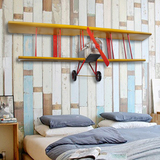 大型飞机墙壁工艺品欧式复古英伦风个性男孩卧室床头墙上装饰挂件