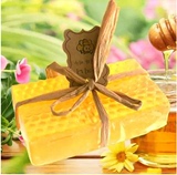 韩国进口正品天然蜂蜜皂手工精油皂蜂胶皂洁面美白滋养保湿洗脸皂