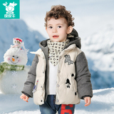 童装男童冬装棉衣外套1-2-3岁宝宝婴幼儿童棉袄加厚时尚连帽棉服