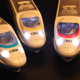 彩珀中国轻轨高铁 火车头和谐号轻轨合金回力儿童小汽车模型玩具