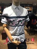 XXL现货【专柜正品】GXG男装16夏款时尚休闲短袖衬衫62223277