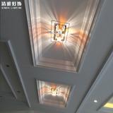 道灯水晶玄关灯现代简约led门厅灯具601走廊灯过新款创意长方形