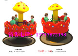 厂家直销幼儿园游乐设备儿童转椅塑料彩色幼儿园室外玩具蘑菇转椅