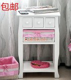 特价 包邮 欧式田园 韩式 现代简约 时尚实木床头柜象牙白储物柜