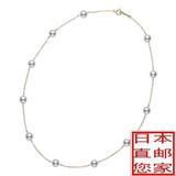日本代购直邮 MIKIMOTO/御木本 海水珍珠项链 11颗珠 18K黄/白金