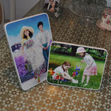 7寸水晶相框8结婚照定制儿童制作冰雕摆台 照片相片放大 照片墙