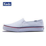 Keds女鞋 一脚穿帆布鞋 2016春夏 新款 白色休闲鞋 板鞋 WF52572