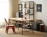 美式乡村loft工业风格家具复古做旧铁艺实木餐桌书桌办公桌咖啡桌