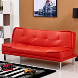 简约客厅沙发床可折叠1.8米 多功能皮艺小户型实木单双人沙发床