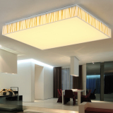 客厅灯 长方形led创意树纹现代大灯吸顶灯简约卧室灯大气节能调光