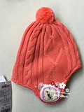 丽婴房迪士尼一线正品2015冬装新款女童可爱羊毛帽子加绒保暖