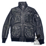 【舟舟精品】迪赛Diesel Lecord Black Leather 93R男装皮衣夹克