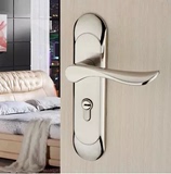 304不锈钢门锁欧式门锁室内卧室房门锁把手锁具实木门锁三件套装