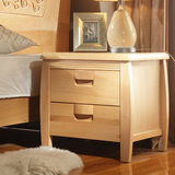 实木床头柜简约榉木床头柜胡桃储物柜木质抽屉收纳柜可定做包邮