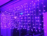 LED3米宽 彩灯串婚庆用品圣诞婚房布置 装饰庭院星星 窗帘背景灯