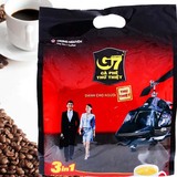 越南特产/进口零食品 中原G7特浓三合一速溶咖啡粉16g*50小包800g