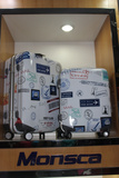 Monsca正品PC印花拉箱登机箱万向轮铝框旅行箱22寸学生行李箱男女