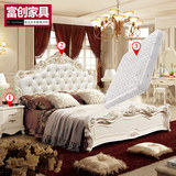 卧室成套家具欧式双人床+床头柜+床垫 法式床家具主卧室套装