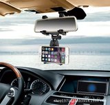新款上市 车载后视镜手机支架 导航支架 可调节伸缩手机架汽车
