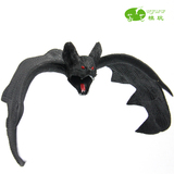 仿真蝙蝠模型软胶材质大小蝙蝠飞行动物早教道具鬼节整蛊吓人玩具