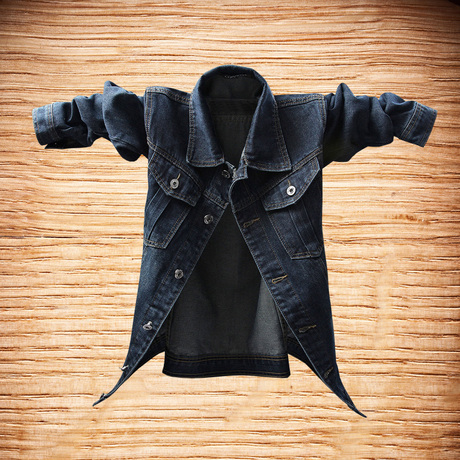 男装牛仔衣薄款男士牛仔外套男韩版复古春秋装