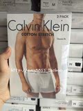 美国代购现货Calvin Klein男士内裤四角平角内裤纯棉内裤前开口