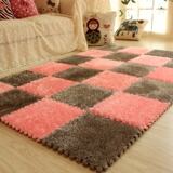 拼接地毯客厅卧室地毯高档南韩丝加绒加长飘窗地垫可剪裁床边毯