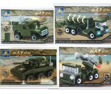 开智野战部队军事系列80001-80004 悍马 爱国者导弹车 拼装玩具车