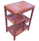 红木电话柜小茶桌客厅花梨木方形茶水柜中式实木边角几三层置物架