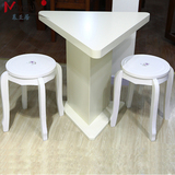 慕亚居 韩式印花实木凳子圆凳时尚家用餐凳 烤漆小板凳 凳子 实木