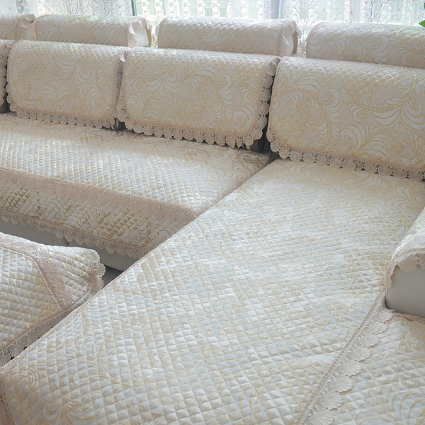 美巢棉麻布艺高档欧式防滑沙发垫时尚四季 通用皮沙发