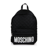 Moschino/莫斯奇诺女款蓝色尼龙双肩包 7607