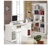 时尚 典雅双人电脑桌台式家用桌+书桌书架书橱组合