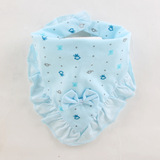 婴儿三角巾宝宝口水巾 儿童全棉花边防水围嘴围巾独立包装三角巾