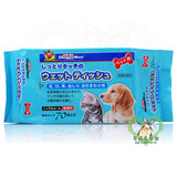 【贝妮】日本 DoggyMan 宠物除菌消毒纸巾 清洁除臭湿纸巾 70抽
