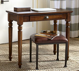 特价欧式小书桌实木电脑桌美式仿古家具简约转角书法桌家用办公桌