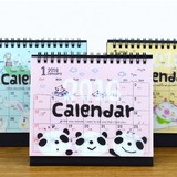 一本包邮 卡通动物台历 可爱迷你计划本台历 2016年桌面农历日历